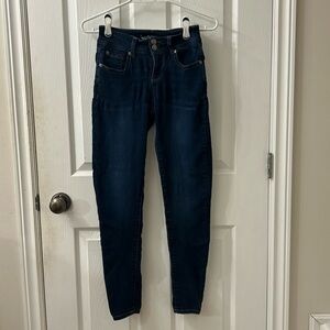 Wallflower jeans skinny stretch women’s size 1 dark blue